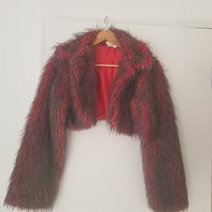 Vintage Fuzzy Furry Bolero Jacket
